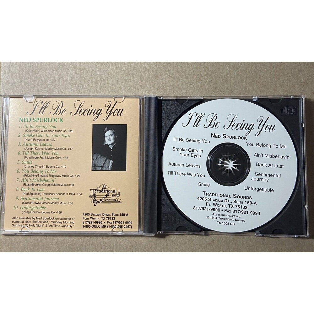 I'll Be Seeing You Ned Spurlock CD Jewel Case - Picture 3 of 4